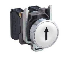 Schneider Electric Valdymo mygtukas 22mm baltas su grįžimu 1Z (XB4BA3341)