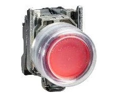Schneider Electric 22mm valdymo mygtukas raudonas su 1R grįžtimi (XB4BP42)