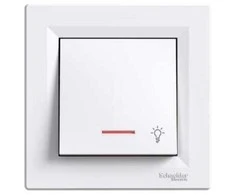Schneider Electric Baltas apšvietimo mygtukas (EPH1800121)