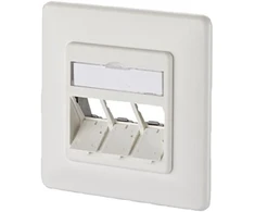 Schneider Electric Puszka instalacyjna modułu METZ CONNECT, 3 porty, czysta biel (26.11.0687)