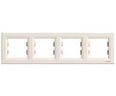 Schneider Electric Quadruple frame Asfora horizontalus kremas EPH5800423