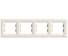 Schneider Electric Quadruple frame Asfora horizontalus kremas EPH5800423
