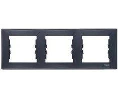 Schneider Electric Trigubo grafito horizontali Sedna (SDN5800570)