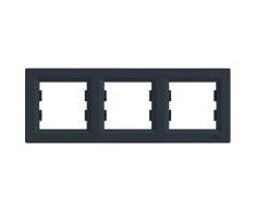 Schneider Electric 3 kartus horizontalus antracito rėmelis (EPH5800371)