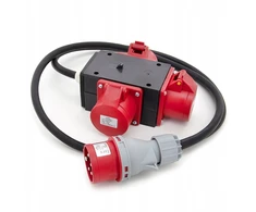 Schneider Electric Galios skirstytuvas adapteris nešiojamas IP44 3x16A 5P 400V + 1,5 m kabelis OPD 5x2,5mm2 + kištukas 16A/5 P030WK2M
