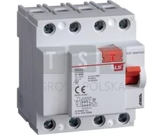 Lsis RKN4P 40A 300MAA Liekamosios srovės grandinės pertraukiklis 4P 40A 0,3A tipas A RKN4P 40A 300MAA 06220464R0