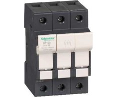 Schneider Electric saugiklio atjungimo jungiklis 3P 32A 10x38mm DF103
