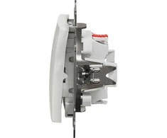 Perjungiklis SCHNEIDER SEDNA DESIGN, baltos spalvos