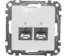 Schneider Electric Sedna Design Kompiuterio lizdas 2xRJ45 kat.5e UTP baltas SDD111452