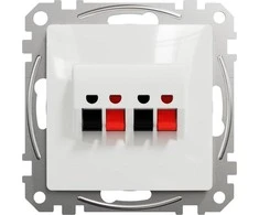 Schneider Electric Sedna Design 2x garsiakalbių lizdas baltas SDD111411