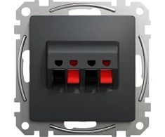 Schneider Electric Sedna Design 2x garsiakalbių lizdas antracitas SDD114411