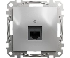 Schneider Electric Sedna Design RJ45 cat.5e UTP kompiuterio lizdas sidabrinis aliuminis SDD113451