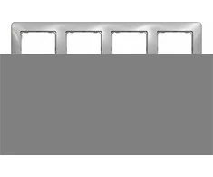 Rėmas 4PL Schneider Electric Sedna Design, aliuminio spalvos.