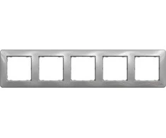 Rėmas 5PL Schneider Electric Sedna Design, aliuminio spalvos.