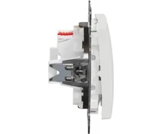 Jungiklis Schneider Electric Sedna Design, 2 klavišų, baltas.