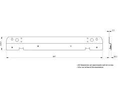 Schneider Electric Skersiniai 900mm korpusui LVS08812 /2 vnt/