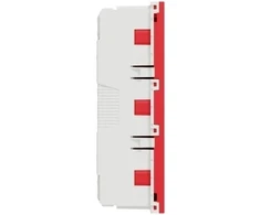 „Schneider Electric“ kištukas 2P, 16A, 3xSCHUKO, raudonas