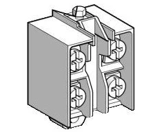 Telemecanique Sensors „Schneider Electric“ pagalbinis kontaktas 2C, lėto pertraukimo galinis laikiklis (XE2NP2141)