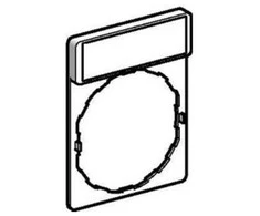 Schneider Electric 8x27mm 22mm stačiakampio formos juoda ZBY2101