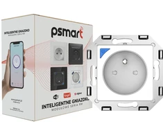 Schneider Electric T400 PSMART Smart lizdas baltas Wi-Fi TUYA su matavimu