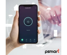 Schneider Electric T410U PSMART Smart išmanusis lizdas juodas Wi-Fi TUYA su matavimu USB+USB-C