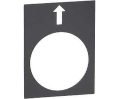 Schneider Electric Juoda stačiakampė aprašo lentelė 30x40 mm (ZB2BY2910)