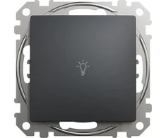 Schneider Electric Sedna Design &amp; elementai Lengvas mygtukas juodas antracitas SDD114132
