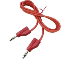 Schneider Electric VOLTCRAFT bandymo laidas, kištukas 4 mm - kištukas 4 mm, 1,00 m, raudonas, 1 vnt. 2181379