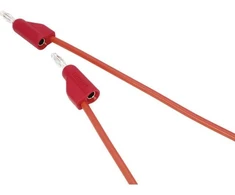 Schneider Electric VOLTCRAFT bandymo laidas, kištukas 4 mm - kištukas 4 mm, 1,00 m, raudonas, 1 vnt. 2181379