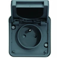 „Schneider Electric“ W.1 lizdas su įžeminimu 2P+Z, pilno komplekto, IP55, pilkas WNC100EC