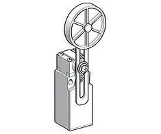 Telemecanique Sensors „Schneider Electric“ ribinis jungiklis 1R 1Z, plastikinė sukamoji svirtis su ilgio reguliavimu fi50 mm (XCKN2149G11)
