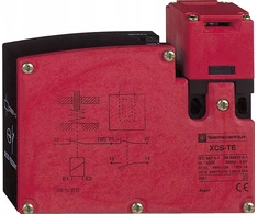Schneider Electric Apsauginis galinis jungiklis 1Z 1R laisvojo perjungimo kontaktas magnetinis blokavimas 24V AC/DC PREVENTA XCSTE5312