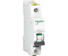 Schneider Electric Grandinės pertraukiklis 1P B 63A 6kA AC iC60N - A9F03163
