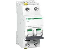 „Schneider Electric“ grandinės pertraukiklis 2P B 10A 6kA AC iC60N-B10-2 (A9F03210)