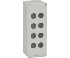 Schneider Harmony XAP Control box, tuščia, pilka, 8 skylių, XAPD4508
