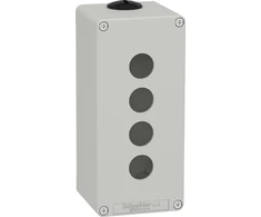 Schneider Electric Schneider Harmony XAP Control box, tuščia, pilka, 4 skylių, XAPD3504