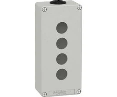 Schneider Electric Harmony XAP Control pakabukas, tuščias, pilkas, 4 skylutės, XAPD3204