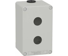 Schneider Harmony XAP Control box, tuščia, pilka, 2 skylės, XAPD2502
