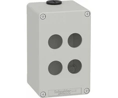 Schneider Harmony XAP Control box, tuščia, pilka, 4 skylių, XAPD2504