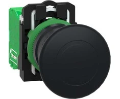 Schneider Electric Harmony XB5R belaidė grybų mygtuko galvutė + siųstuvas juodas 40 mm plastikinis O ZB5RTC2
