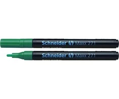 Žymeklis Schneider Paint Marker Maxx 271, 1-2mm, su aliejiniu tušu, žalios spalvos
