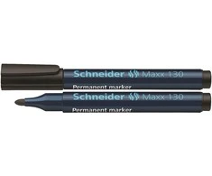 Žymeklis permanentinis Schneider Maxx 130, 1-3 mm, apvali galvutė, juodas 1213-018