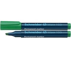 Schneder Žymeklis permanentinis Schneider Maxx 133, 1-4 mm, kirsta galvutė, žalias 1213-025