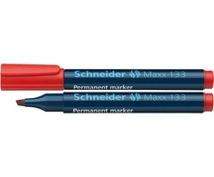 Schneder Žymeklis permanentinis Schneider Maxx 133, 1-4 mm, kirsta galvutė, raudonas 1213-023