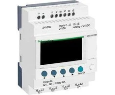 Schneider programuojamas modulis ZELIO LE 6W skaitmeninis 4V relė 24V DC RTC / LCD (SR3B101BD)