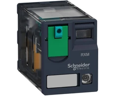 Schneider Miniatiūrinis tarpinis relė su LED indikacija 10A 24VDC RXM3AB2BD