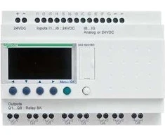 Schneider Progestacinė relė 12we, 8th 240V AC RTC / LCD ZELIO LUGIC (SR2B201FU)