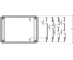 Schneider Kabelio perdavimas į SF 600 x 400mm (NSYEC64)
