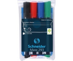 Schneider Žymeklių rinkinys baltai lentai MAXX 293 4vnt.
