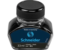 Schneider SCHNEIDER plunksnakočio rašalas, stiklinė rašalinė, 33 ml, juodas